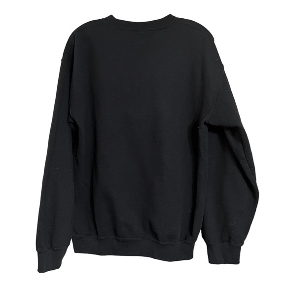 TLC Black Gildan Heavy Blend Crew Neck Sweatshirt Sz M GUC - Picture 3 of 11